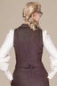 Watchmaker’s Waistcoat in Braun mit Nadelstreifen | Emmy Design | Damenweste - Bright House Vintage