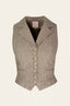 Watchmaker’s Waistcoat in Taupe mit Nadelstreifen | Emmy Design | Damenweste - Bright House Vintage