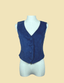 Weste Lucy in Blau | Femkit | Damenweste - Bright House Vintage