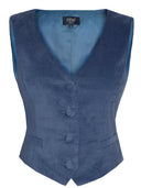 Weste Lucy in Blau | Femkit | Damenweste - Bright House Vintage