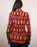 Winnie Bluse Coffee | Pretty Vacant | Damenbluse - Bright House Vintage